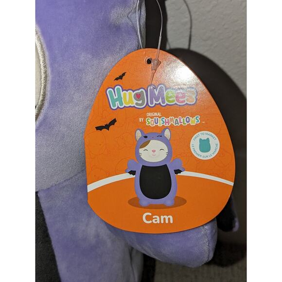 14” Halloween CAM The Cat In BAT Costume Hugmees Kitty Squishmallow Plush LE NWT - Picture 3 of 10